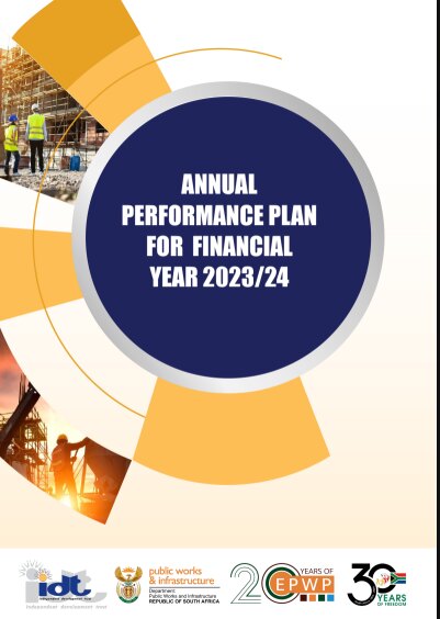 Annual Performance Plan corporate publication cover design
